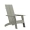 Flash Furniture Gray Modern Dual Slat Back Adirondack Chair JJ-C14509-GY-GG - alternate 2